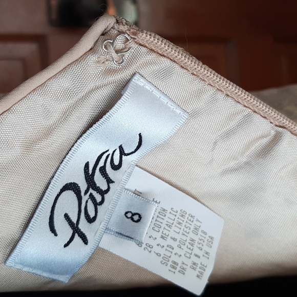 NWT Patra Gold Brocade Princess Bodice Chiffon Gown US 8 - Picture 6 of 6